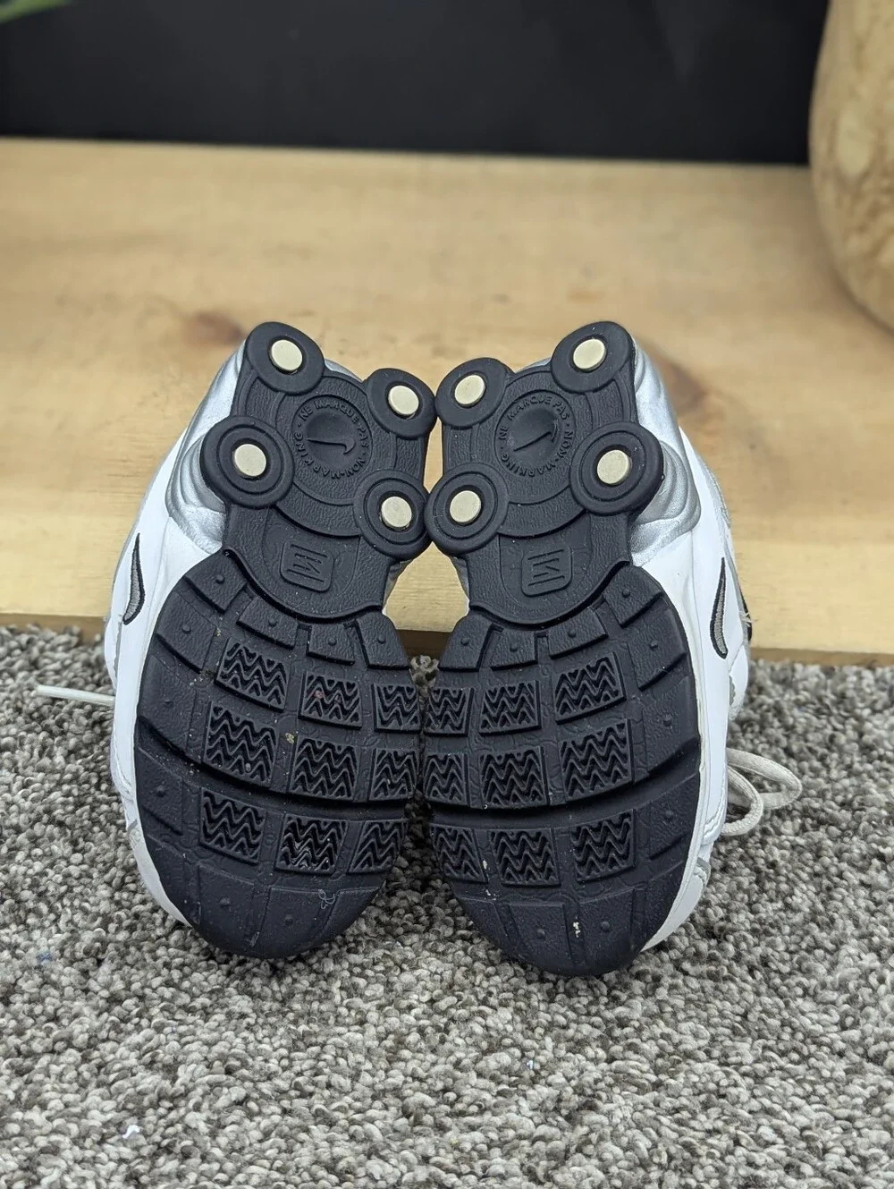Nike Shox NZ Plus Lace-up Leather Baby Size 6C Casual Classic Walking Shoes